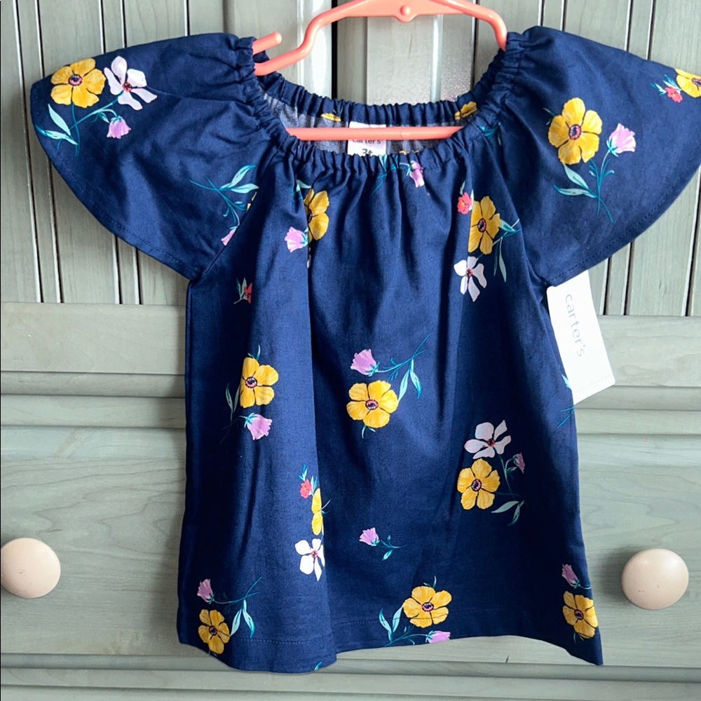 Carter’s Floral Blouse NWT Size 3T